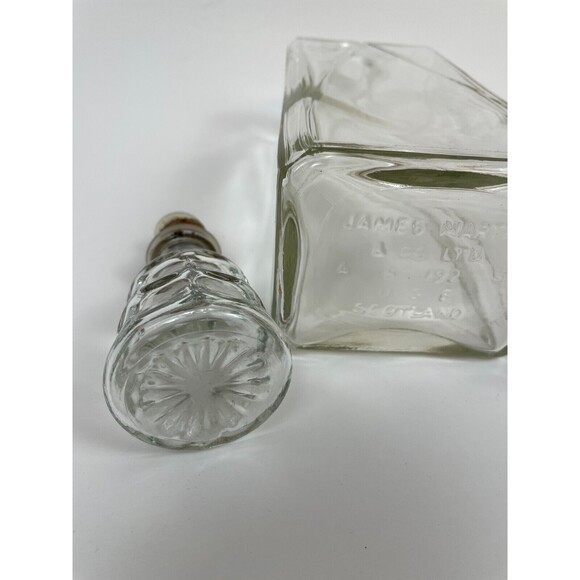Vintage Glass Decanter - JAMES MARTIN & CO LTD A  SC  192  UGB SCOTLAND Read - Picture 9 of 10